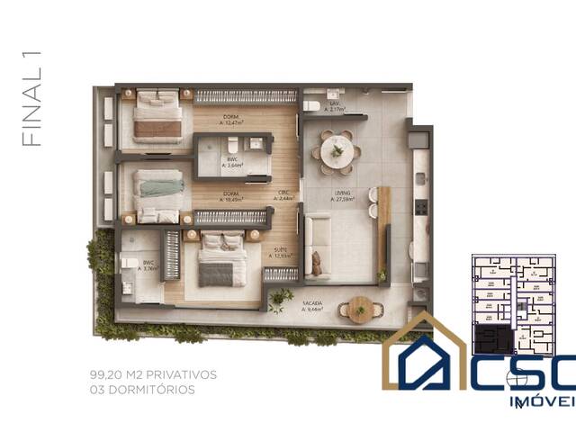 #82 - Apartamento para Venda em Florianópolis - SC - 2